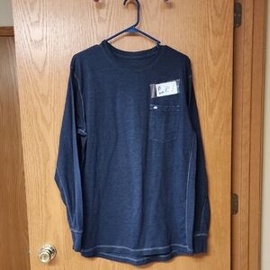 Berne Navy Blue Long Sleeve Shirt mens XL number 834